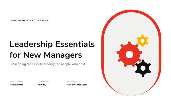 Leadership Essentials for New Managers (Swiss Red) — preview