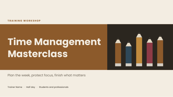 Time Management Masterclass (Kraft) — preview
