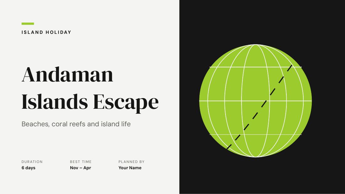 Andaman Islands Escape (Grey Lime) — cover slide