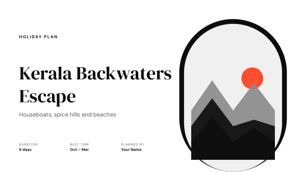 Kerala Backwaters Escape (Mono) — preview