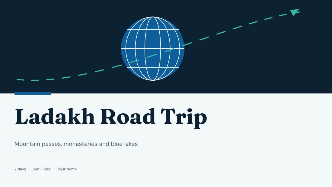 Ladakh Road Trip (Ocean) — cover slide