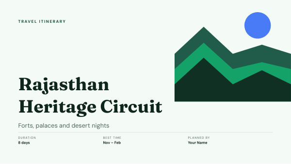 Rajasthan Heritage Circuit (Fresh Mint) — preview