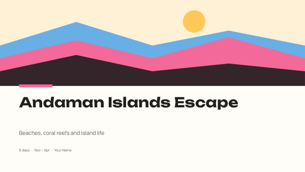 Andaman Islands Escape (Pastel Pop) — preview
