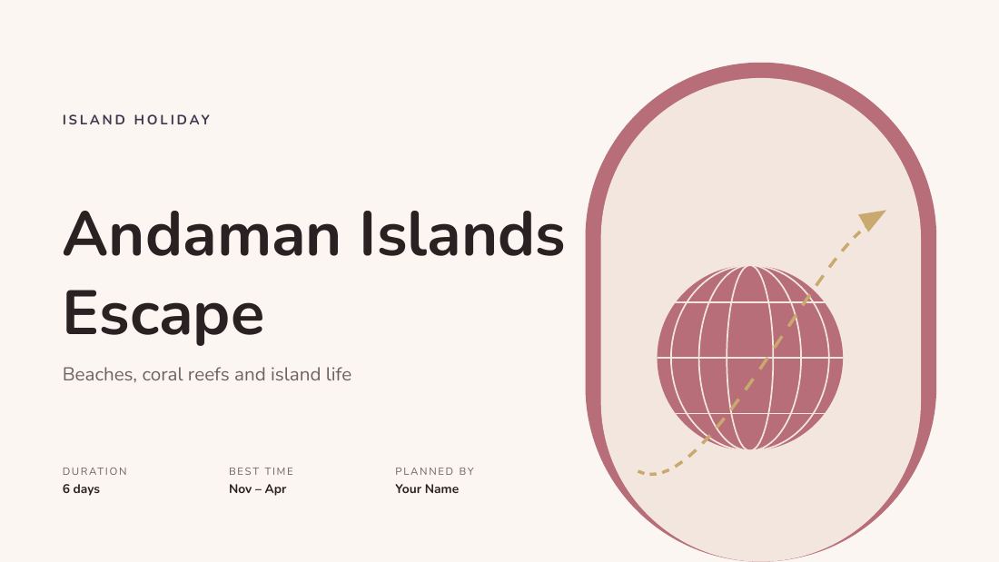 Andaman Islands Escape (Rose Gold) — cover slide