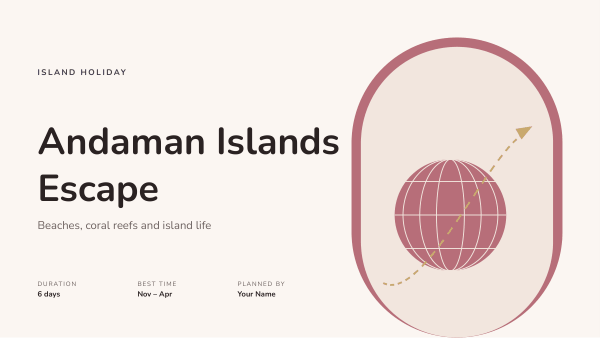 Andaman Islands Escape (Rose Gold) — preview