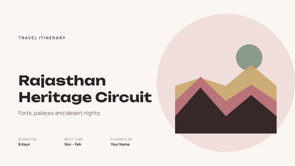 Rajasthan Heritage Circuit (Rose Gold) — preview