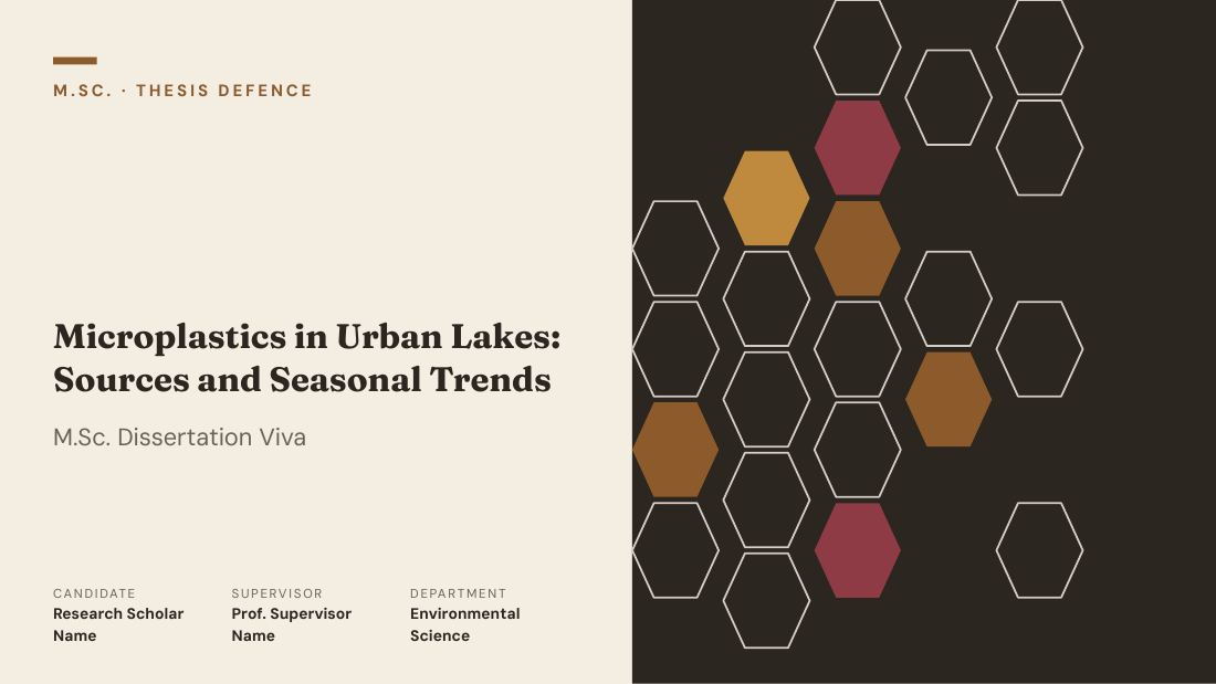Microplastics in Urban Lakes: Sources and Seasonal Trends (Kraft) — cover slide