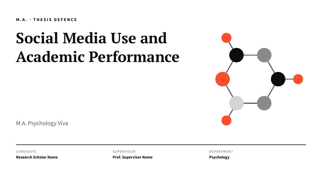 Social Media Use and Academic Performance (Mono) — cover slide