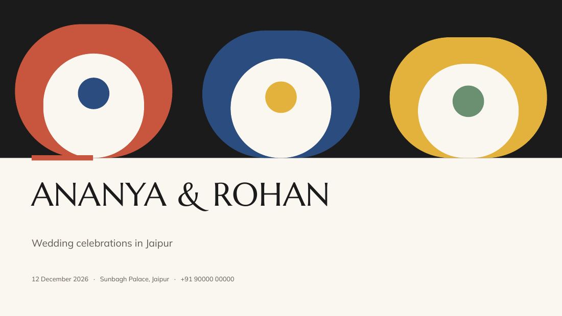 Ananya & Rohan — cover slide
