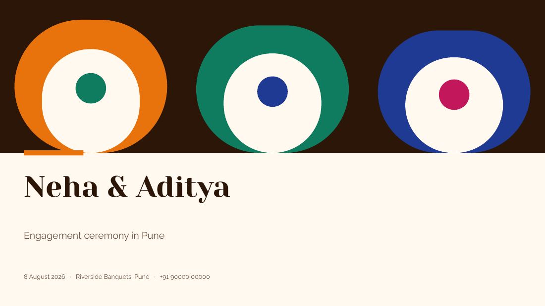 Neha & Aditya (Saffron) — cover slide