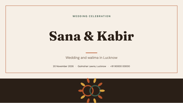 Sana & Kabir (Sand Terracotta) — preview