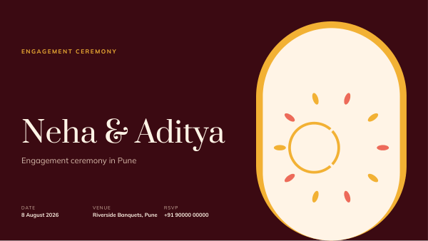Neha & Aditya (Maroon Gold) — preview