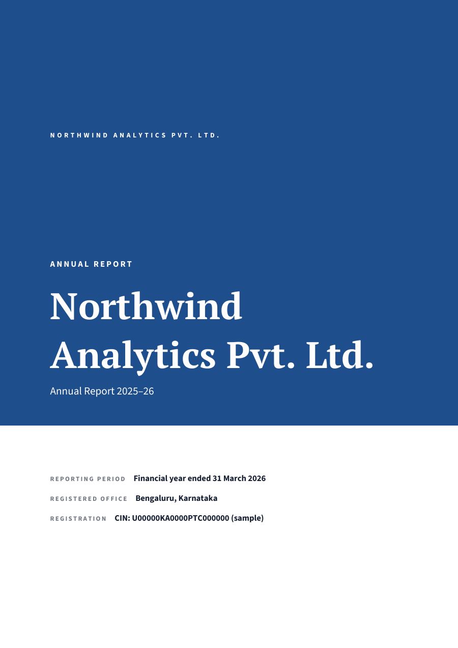 Northwind Analytics Pvt. Ltd. (Full Colour · PT Serif) — page 1