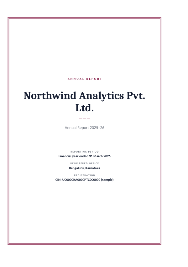 Northwind Analytics Pvt. Ltd. (Framed · Cambria) — preview