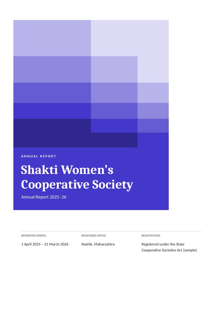 Shakti Women’s Cooperative Society — page 1