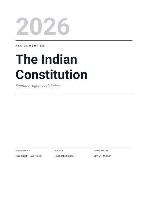 Indian Constitution — preview
