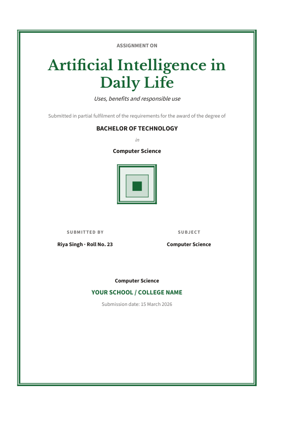 Artificial Intelligence in Daily Life (Classic · Libre Baskerville) — preview