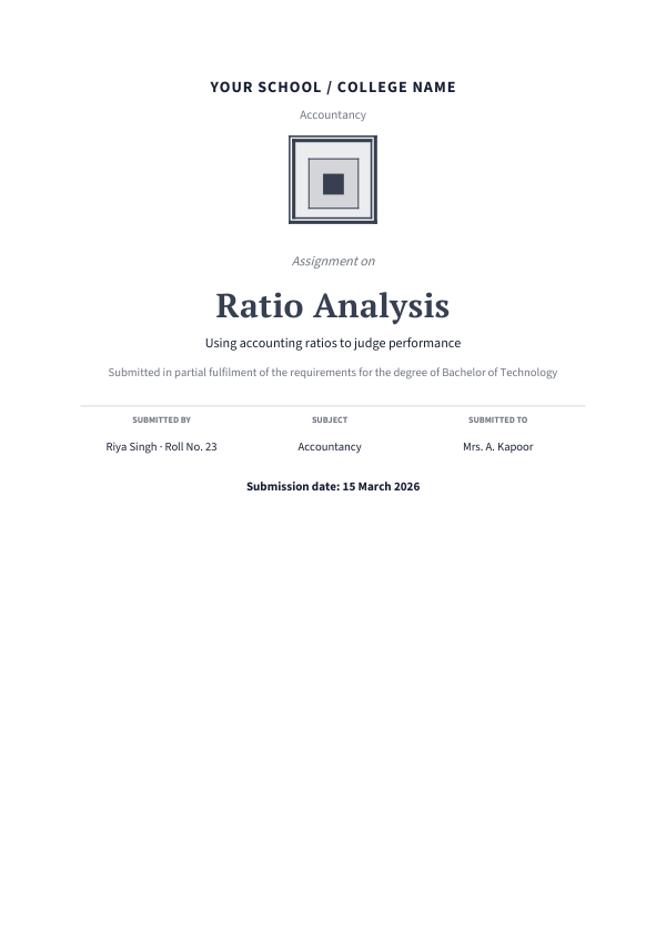 Ratio Analysis — preview