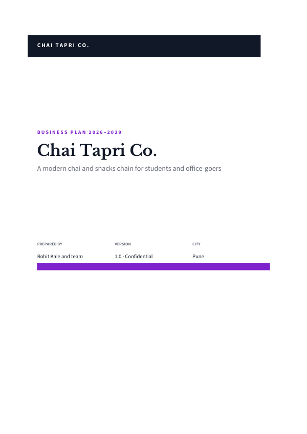Chai Tapri Co. (Band · Libre Baskerville) — preview