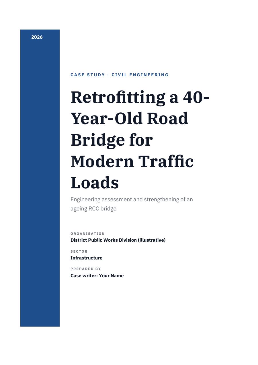 Retrofitting a 40-Year-Old Road Bridge for Modern Traffic Loads (Sidebar · IBM Plex Serif) — page 1