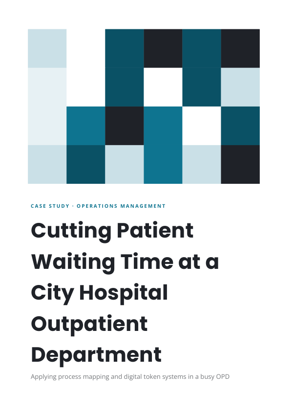 Cutting Patient Waiting Time at a City Hospital Outpatient Department (Geometric · Poppins) — preview