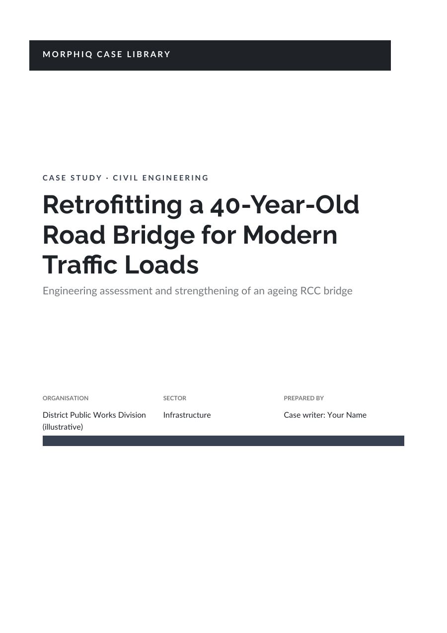 Retrofitting a 40-Year-Old Road Bridge for Modern Traffic Loads (Band · Raleway) — page 1
