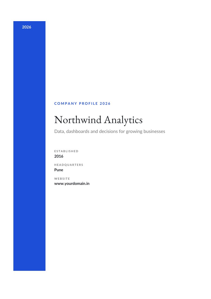 Northwind Analytics (Sidebar · EB Garamond) — page 1