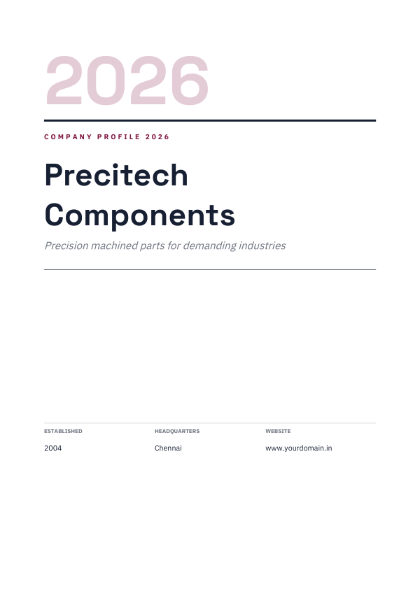 Precitech Components (Editorial · Space Grotesk) — preview