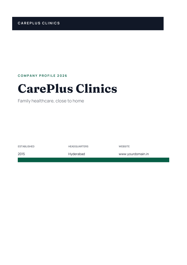 CarePlus Clinics (Band · Fraunces) — preview