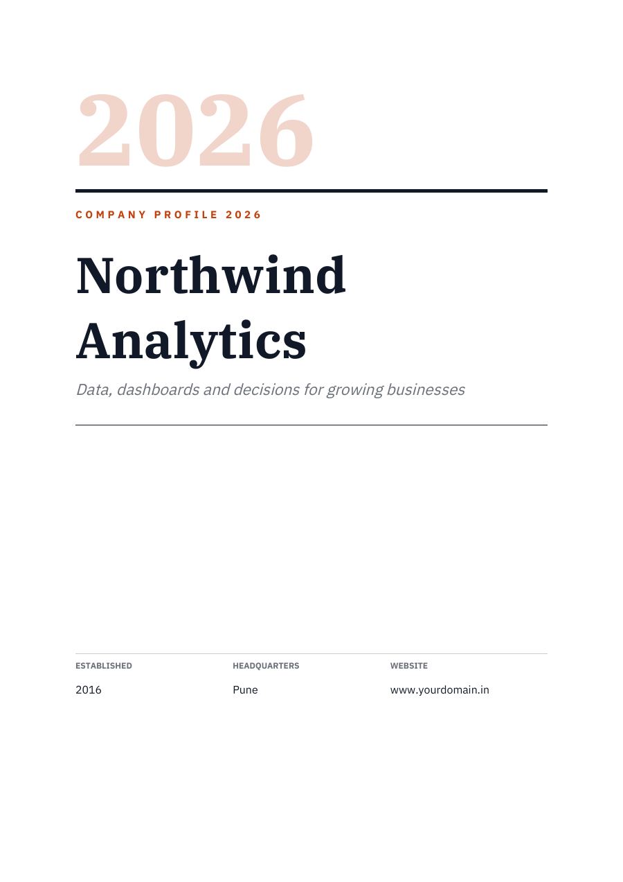 Northwind Analytics (Editorial · IBM Plex Serif) — page 1