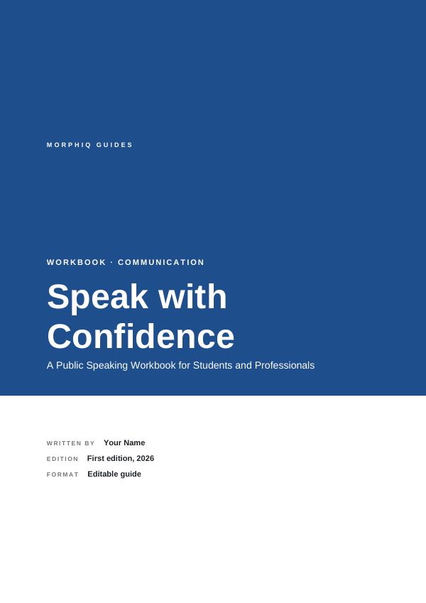 Speak with Confidence (Full Colour · Arial) — preview