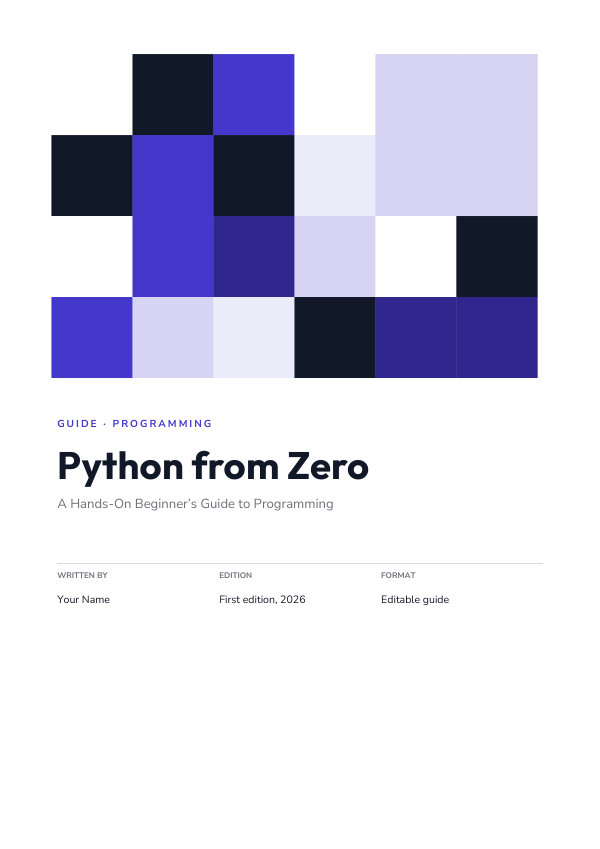 Python from Zero (Geometric · Outfit) — preview
