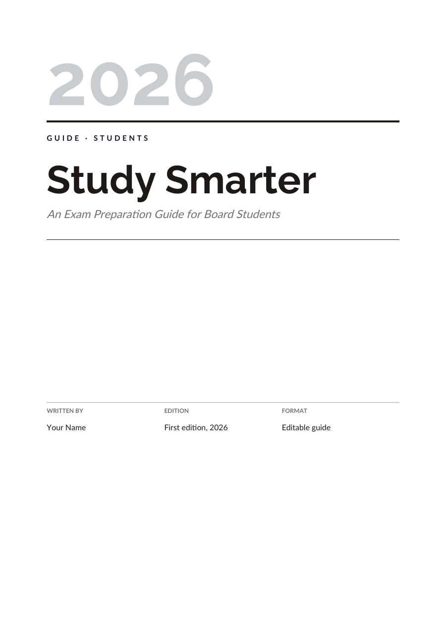 Study Smarter (Editorial · Raleway) — page 1