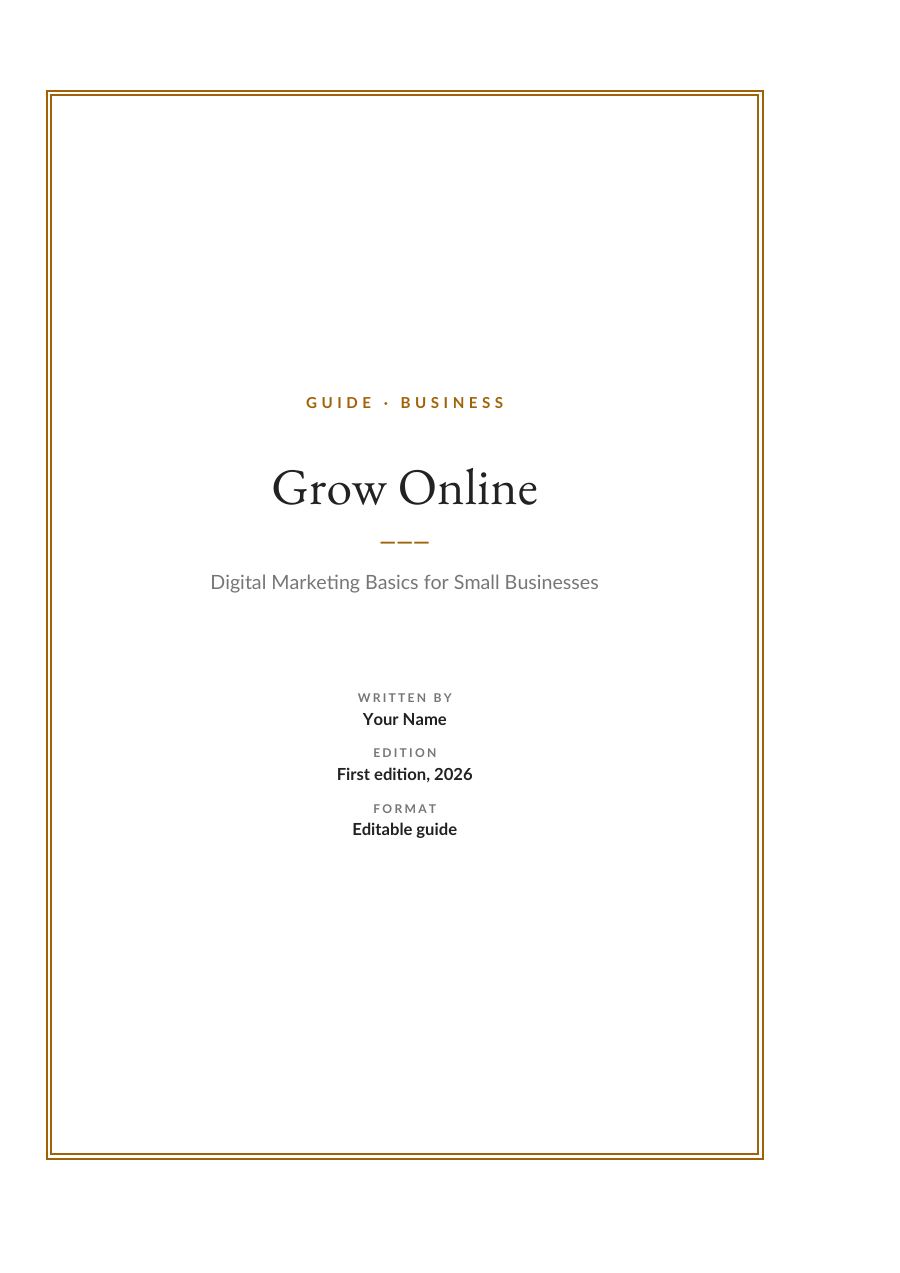 Grow Online (Framed · EB Garamond) — page 1