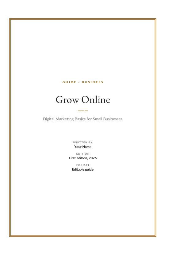 Grow Online (Framed · EB Garamond) — preview