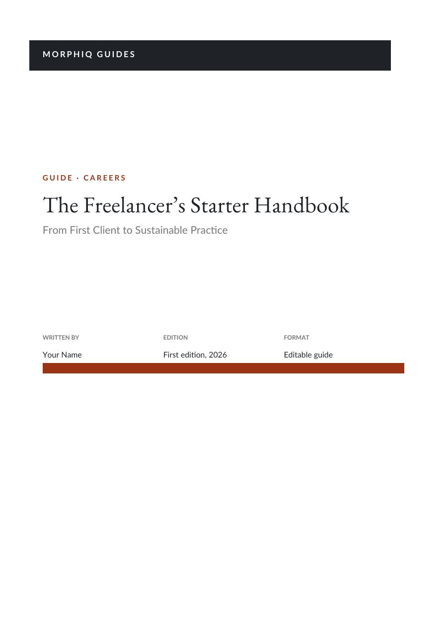 The Freelancer’s Starter Handbook (Band · EB Garamond) — page 1