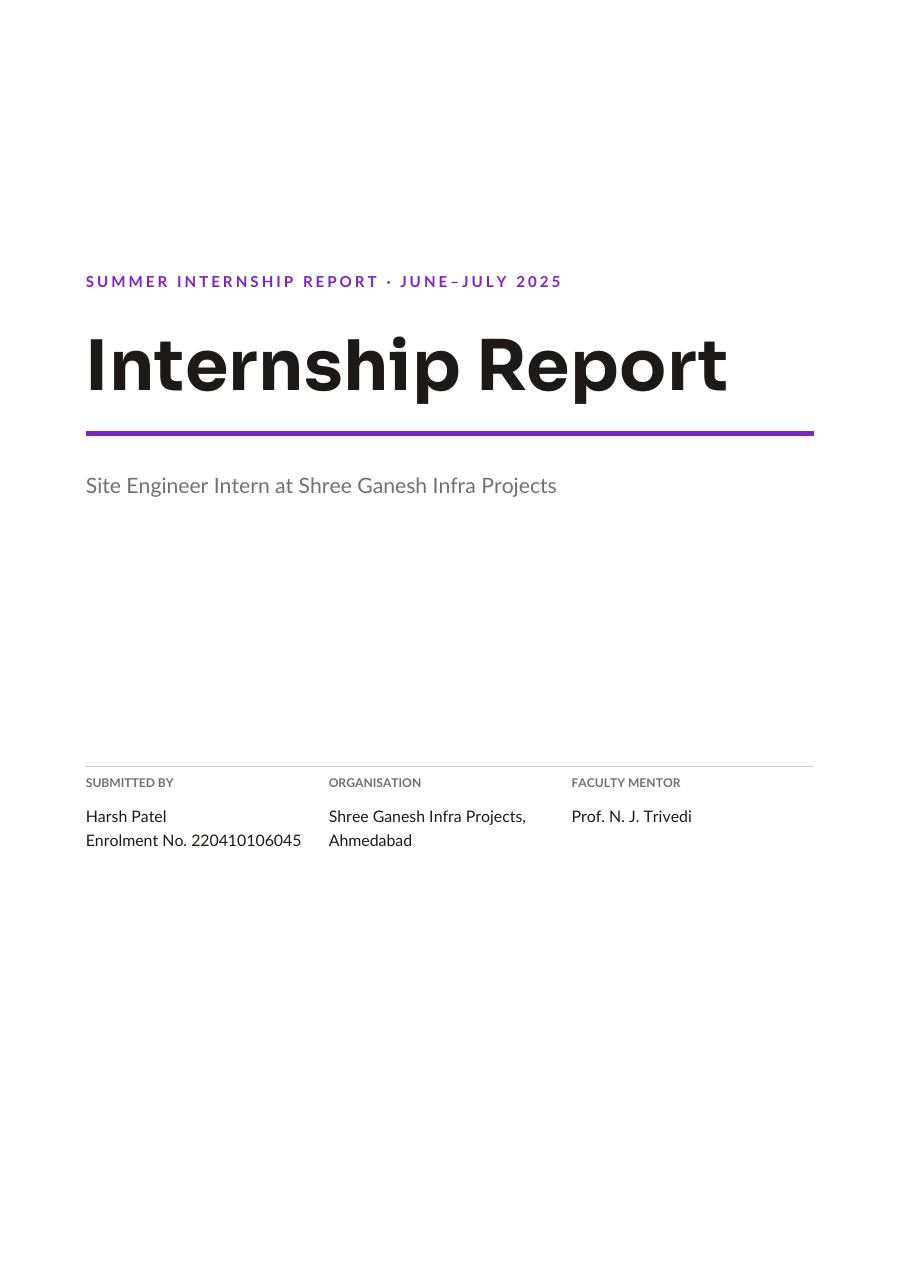 Site Engineer Intern (Minimal · Sora) — page 1