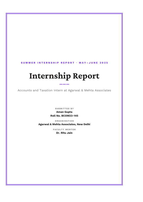 Accounts and Taxation Intern (Framed · Crimson Pro) — preview