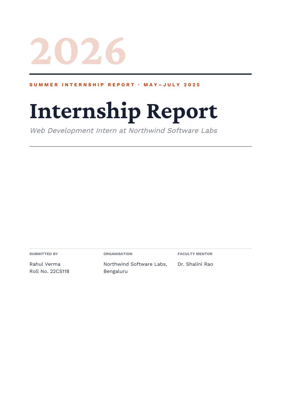Web Development Intern (Editorial · Crimson Pro) — page 1