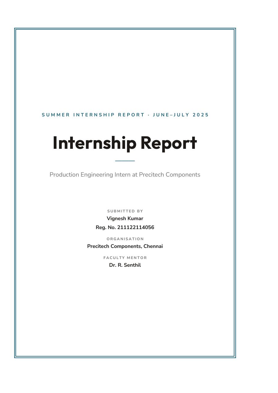 Production Engineering Intern (Framed · Outfit) — page 1