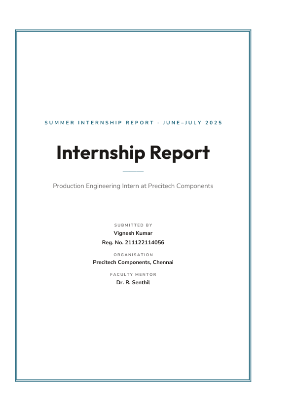Production Engineering Intern (Framed · Outfit) — preview