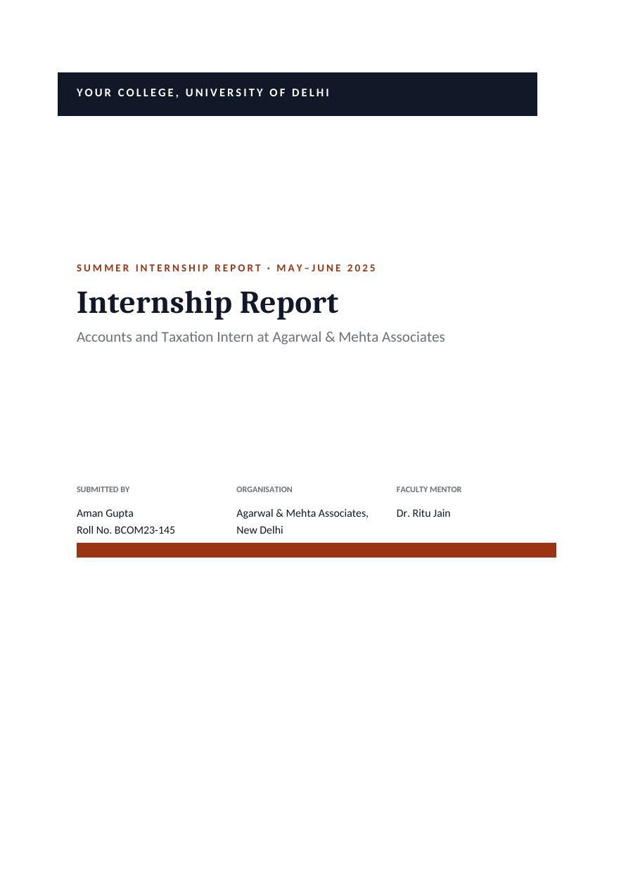 Accounts and Taxation Intern (Band · Cambria) — page 1