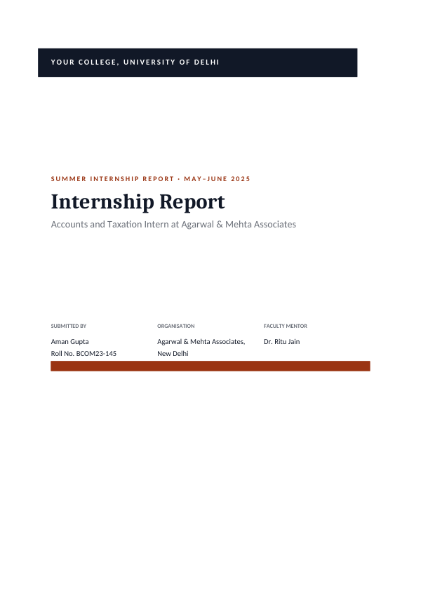 Accounts and Taxation Intern (Band · Cambria) — preview