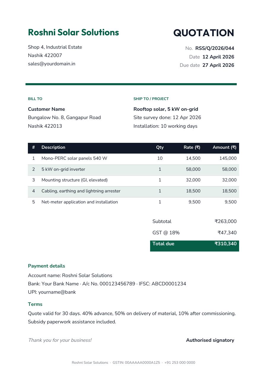 Roshni Solar Solutions — page 1