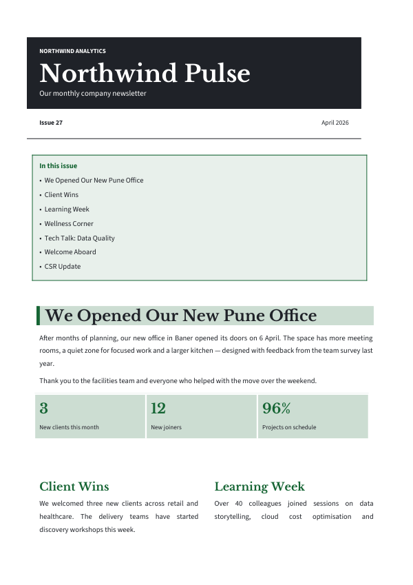 Northwind Pulse (Geometric · Libre Baskerville) — preview