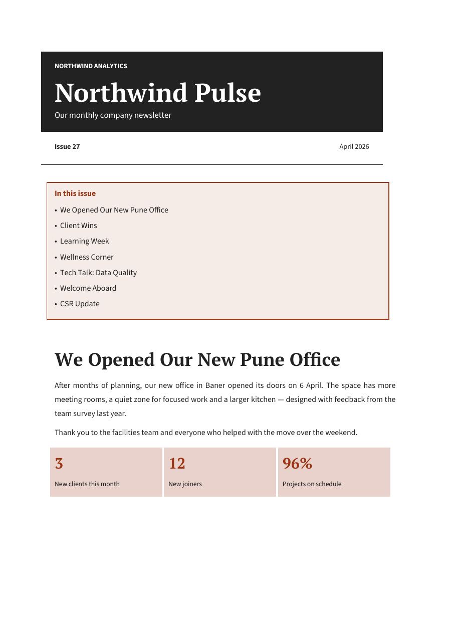Northwind Pulse (Sidebar · PT Serif) — page 1
