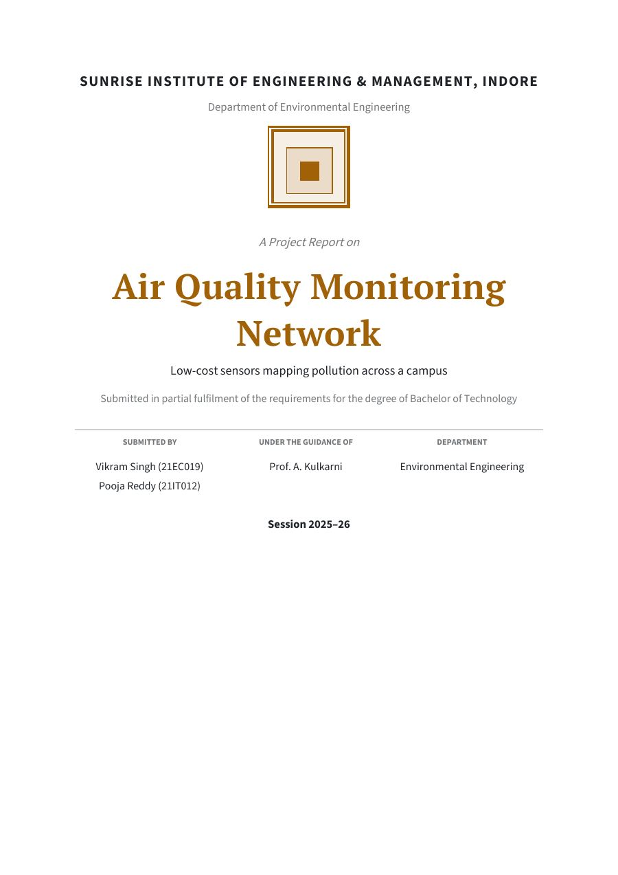 Air Quality Monitoring Network — page 1