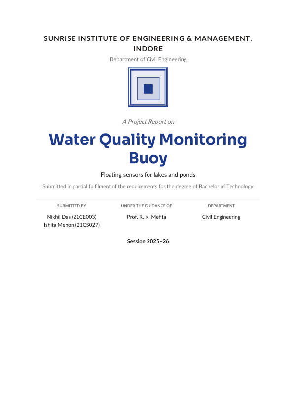 Water Quality Monitoring Buoy — preview