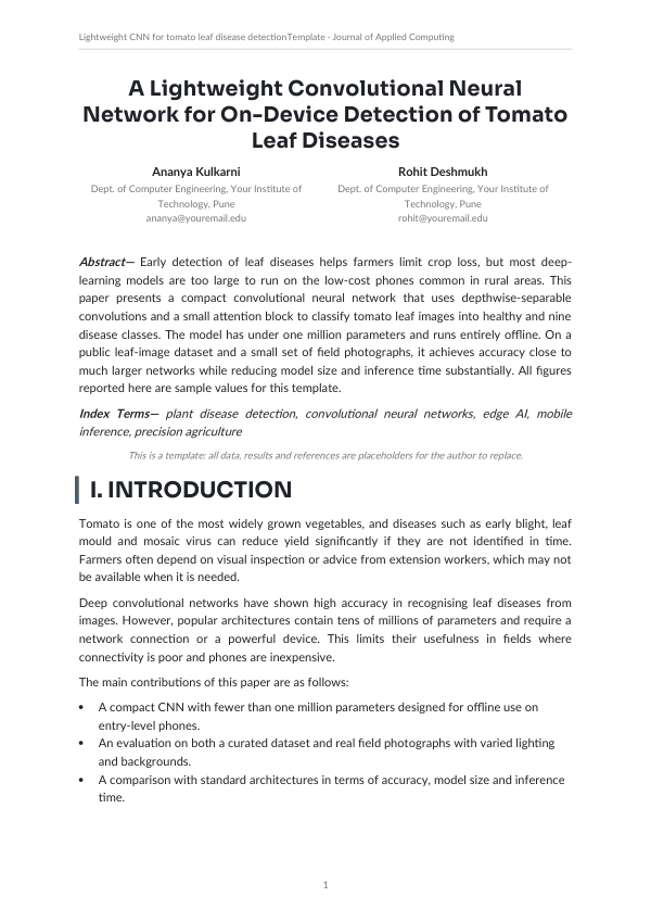 Lightweight cnn for tomato leaf disease detection (Sidebar · Sora) — preview
