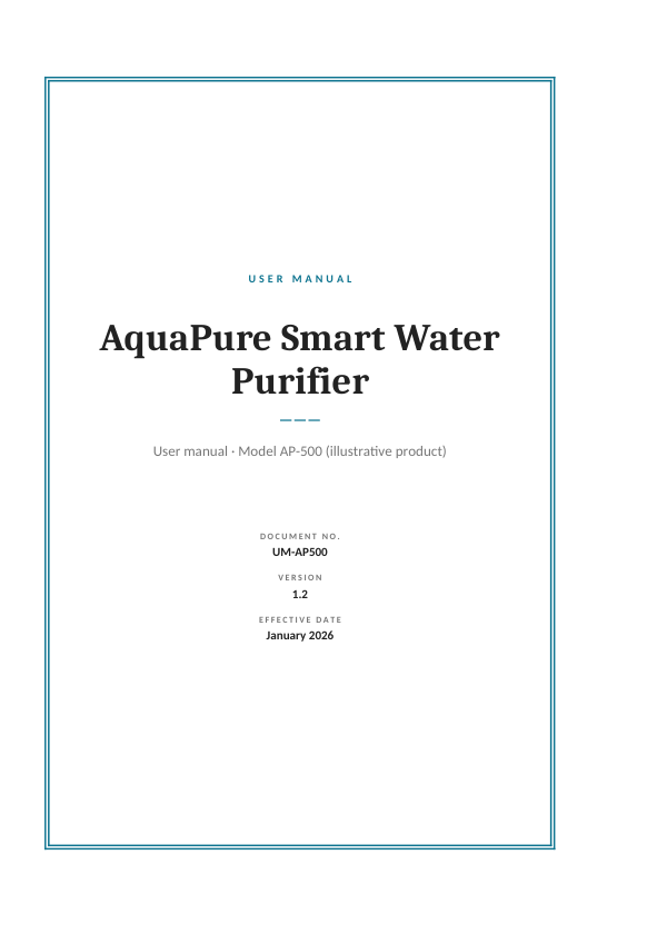 AquaPure Smart Water Purifier (Framed · Cambria) — preview